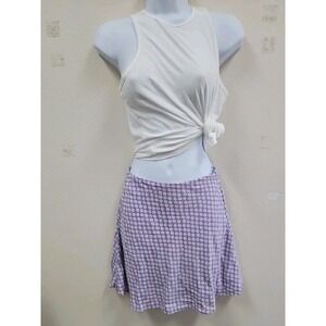 Divided Womens Mini Skirt Purple Flowers Size 2 Viscose